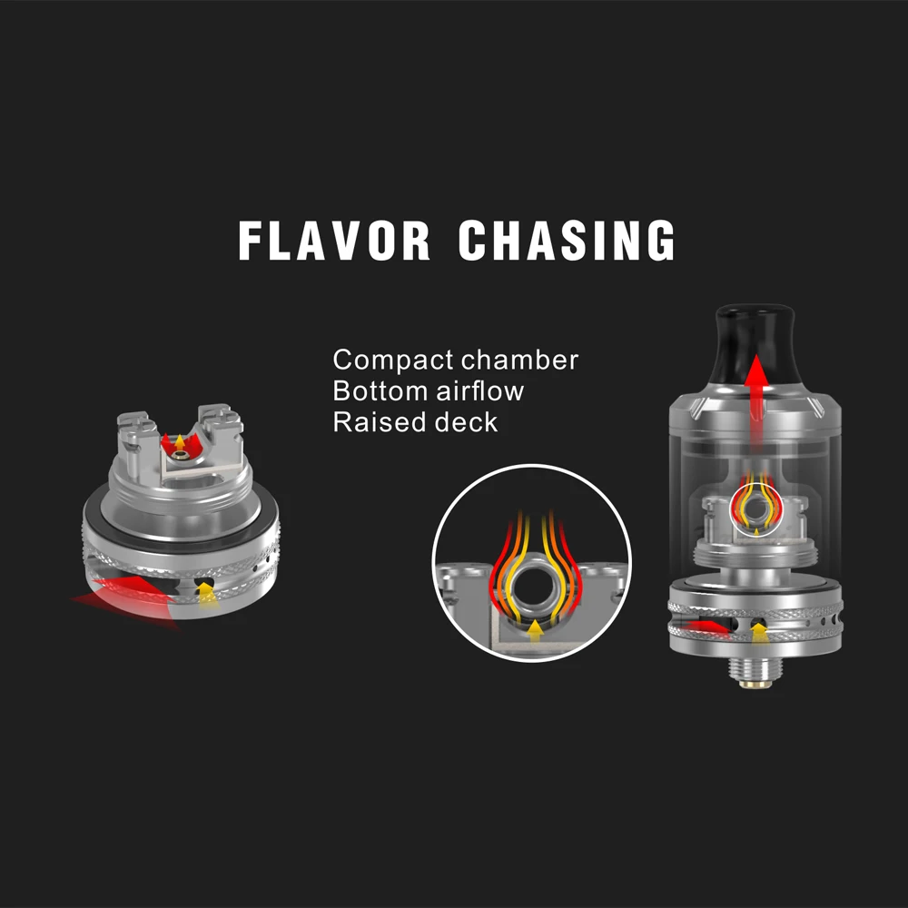 E резервуар для сигареты оригинальный DamnVape freasia MTL RTA 22 мм трубка разбрызгивателя