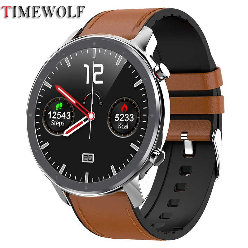 Смарт часы Timewolf для мужчин Android с большим циферблатом PPG ECG IP68 Водонепроницаемые