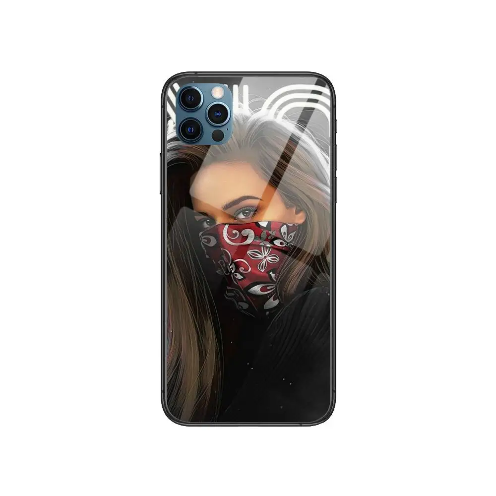

Art Sexy Sleeve Tattoo Girl Case Winnie Style Phone Case cover For iphone 12 pro max 11 8 7 6 s XR PLUS X XS SE 2020 mini blac