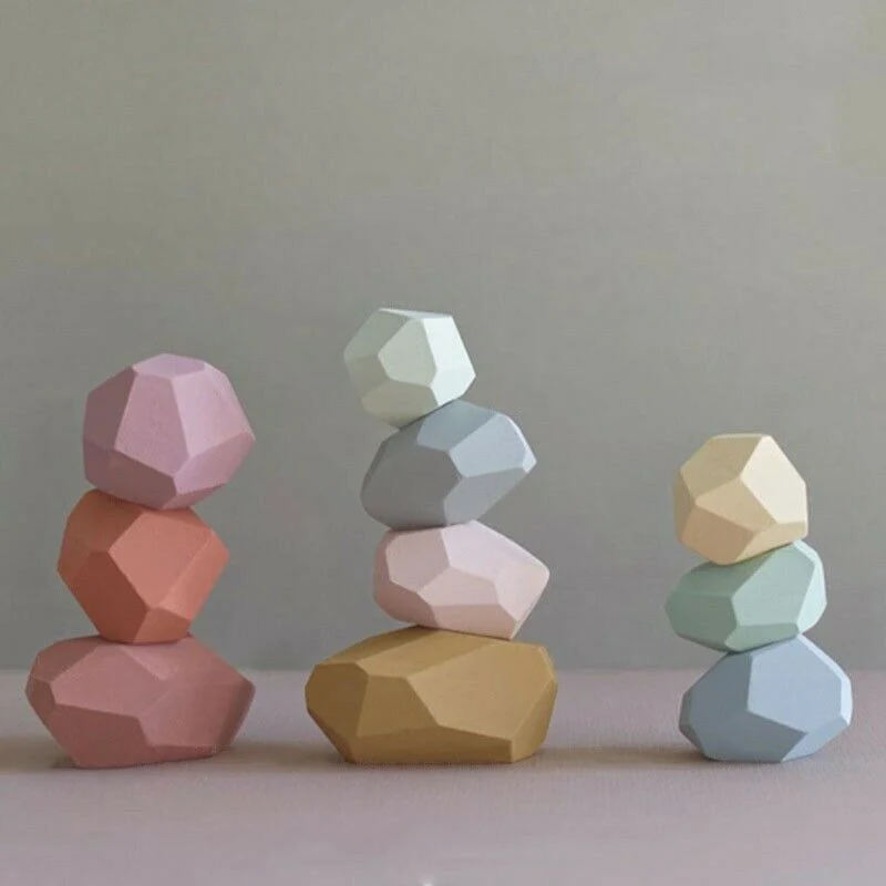 

Детский деревянный цветной камень jinga, обучающая игрушка, развивающая игрушка в скандинавском стиле, укладка игры, радужная деревянная игру...