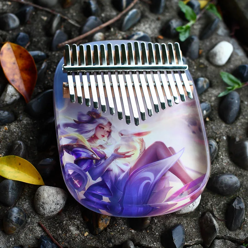 Высококачественное акриловое пианино Kalimba с 17 клавишами для большого пальца