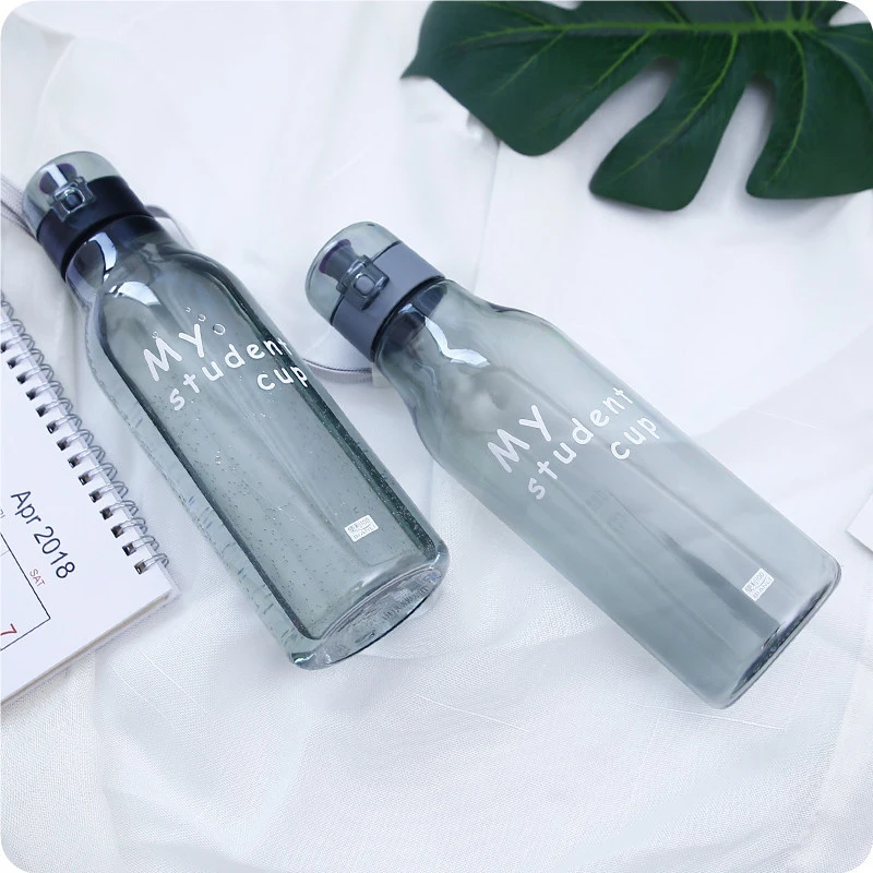 

Olerd 520ml High Quality Plastic Water Bottle Brief Creative Plastic Kettle Sports Portable Fitness Resistance To Falling Bottle