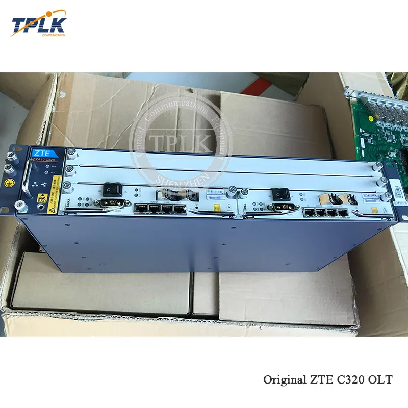AliExpress горячая Распродажа оригинальные мини zte C320 шасси OLT GPON с 2* 1GE SMXA/1 карточная игра, постоянного тока(-48/72 V) Источник питания английской прошивкой