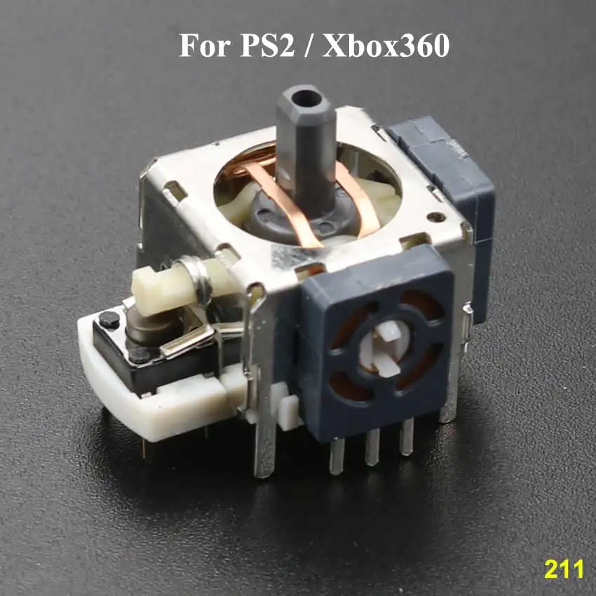 Xbox360 Grey YuXi 1 шт. 3D аналоговые ручки джойстик ДЖОЙСТИК Джойстик Модуль рокер для Xbox ONE Xbox360 контроллер PlayStation 2 3 4 PS2 PS3 PS4 - Цвет: Xbox360 Grey