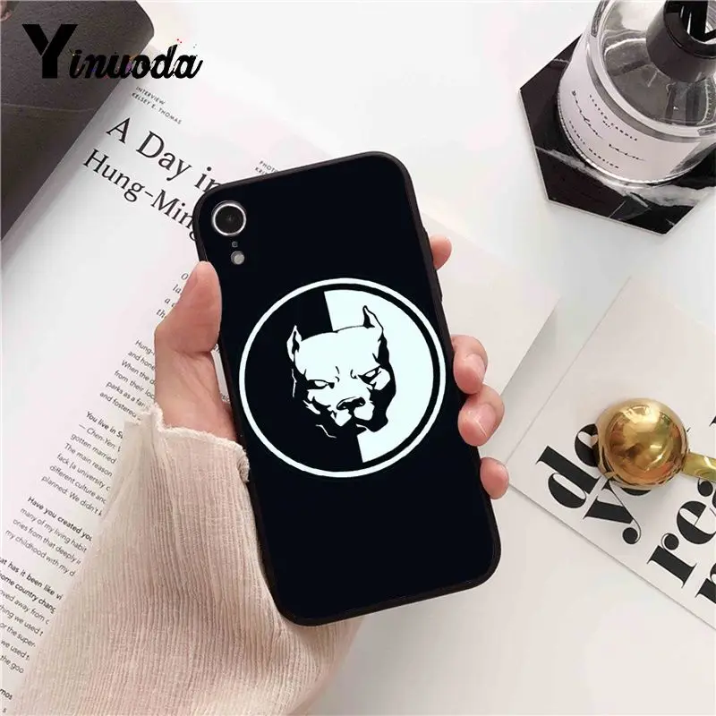 Yinuoda Pit Bull прекрасная комнатная собачка Pitbull чехол для телефона iPhone 8 7 6S 6Plus X XS MAX 5 5S
