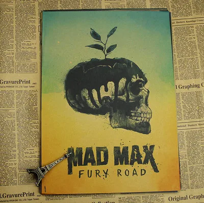 

Vintage Poster Mad max Fury road Tom Hardy Charlize Theron Movie Poster poster retro kraft paper sticker retro poster 42x30cm