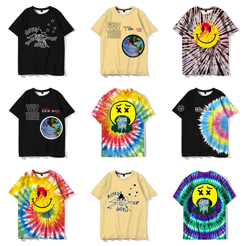 

New Arrival Commemorative Travis Scott Astroworld T-shirt Men Summer Fashion High Quality Hip Hop Cool Harajuku Tee Top Camiseta
