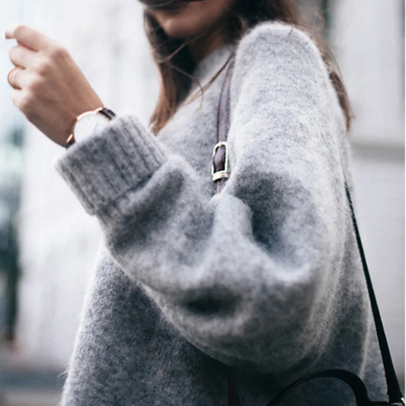 ZOGAA 2019 новый бренд женский теплый свитер пуловер рукав летучая мышь зимняя одежда