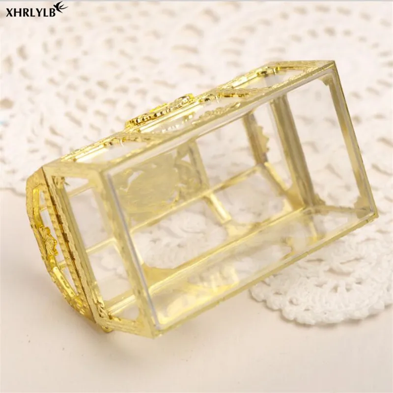 XHRLYLB Свадебные украшения с ручной подарочной коробкой для конфет пластиковая