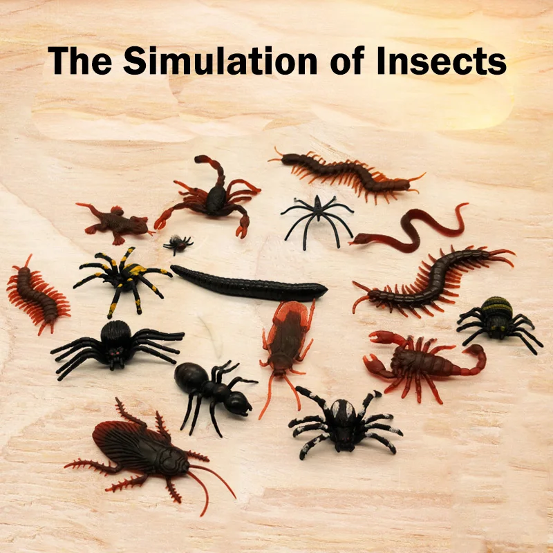 Имитация насекомых на День дурака 5 шт. игрушка паук муравей Скорпион геккон муха