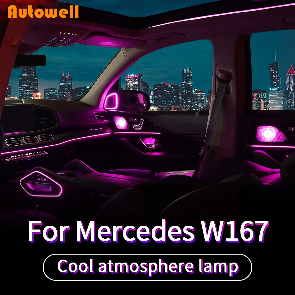 

Ambient light in car For Mercedes gle w167 gls w167 x167 gle 2020 gle 350/amg 450 500e amg exterior accessories