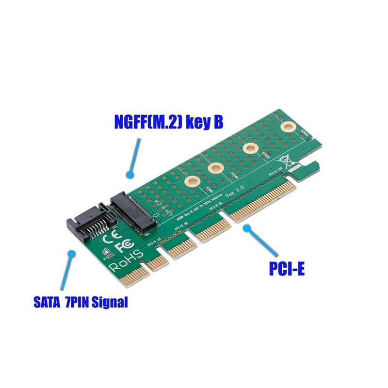 NGFF M.2 B Ключ SATA Bus с помощью которого можно SSD SATA3 адаптер конвертер карта PCI Express