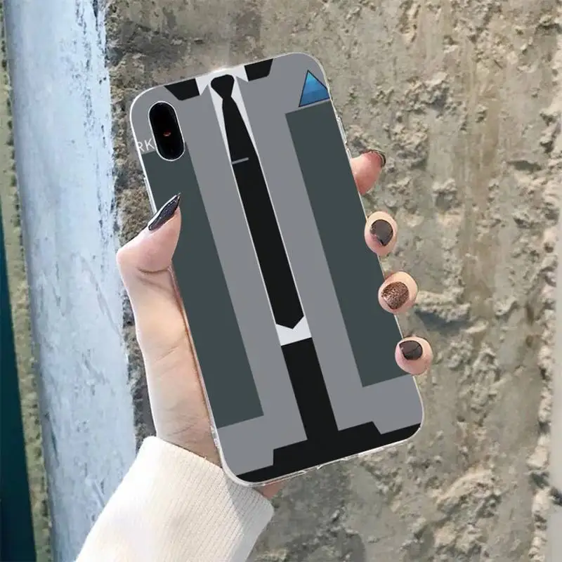 TOPLBPCS Детройт станьте человеком RK800 силиконовый черный чехол для телефона iPhone 8 7 6