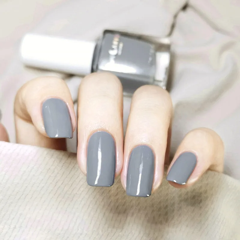 LOVCARRIE 12 мл Лак для ногтей чистый серый цвет лак маникюра глянцевый Vernis Набор