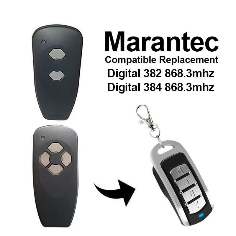 868 3 МГц пульт Marantec Digital 382 двери гаража дистанционный репликатора 384 Гараж