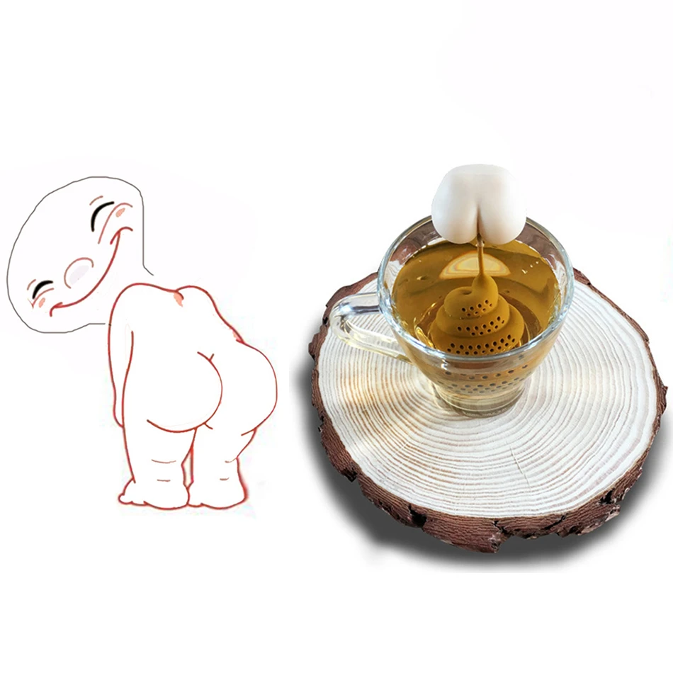 Забавное ситечко для чая нетоксичный инновационный силиконовый заваривания