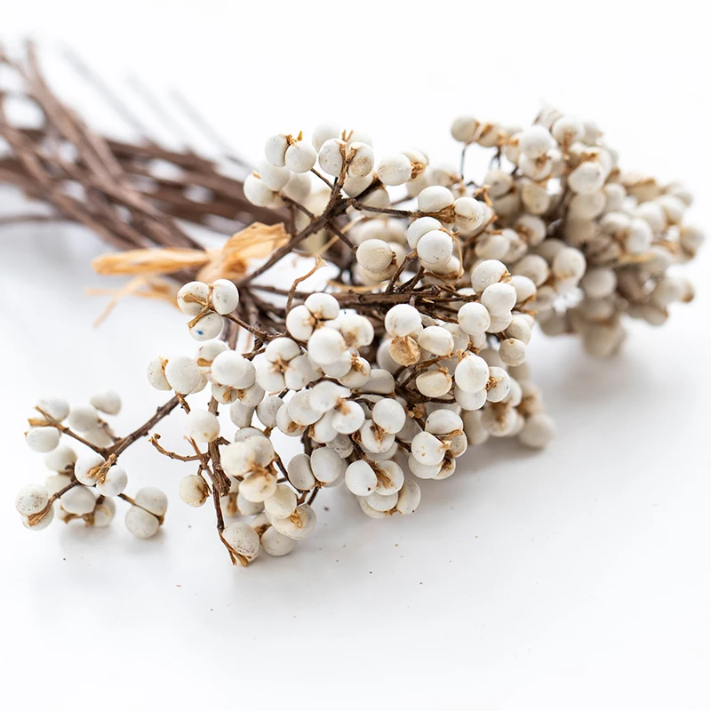 

Natural Dried White Flowers Bouquet For Wedding Party Home Decor Christmas's Day Valentine's Day Gift Fashion New Products