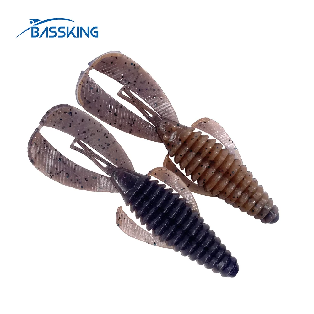 

Мягкая рыболовная приманка-креветка BASSKING, 5 шт., 90 мм, 6,6 г, легсветильник силиконовая искусственная приманка для ловли окуня, рыбалка, Воблер ...