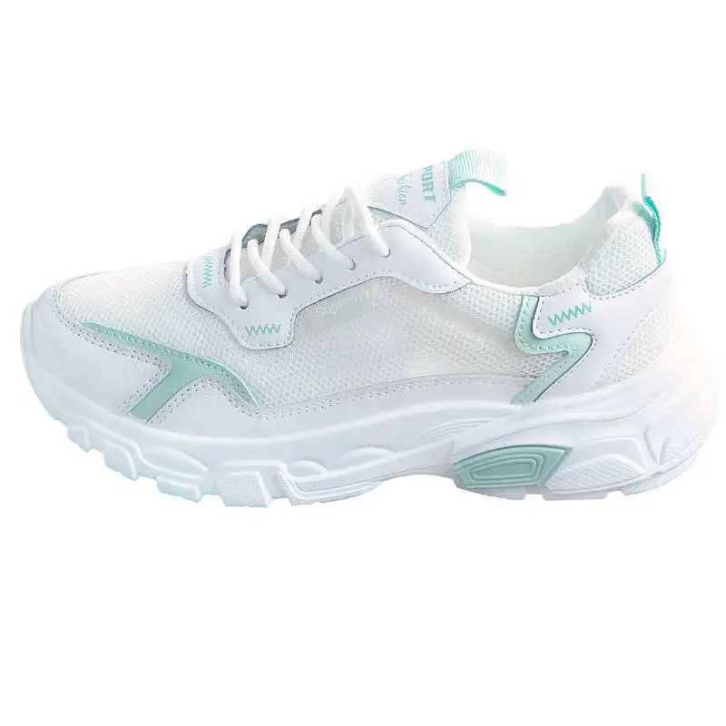 

Mesh Hollow White Shoes Women's 2021 Summer New Mesh Shoes All-match Thick-soled Breathable Sports Casual Vulcanized Shoes