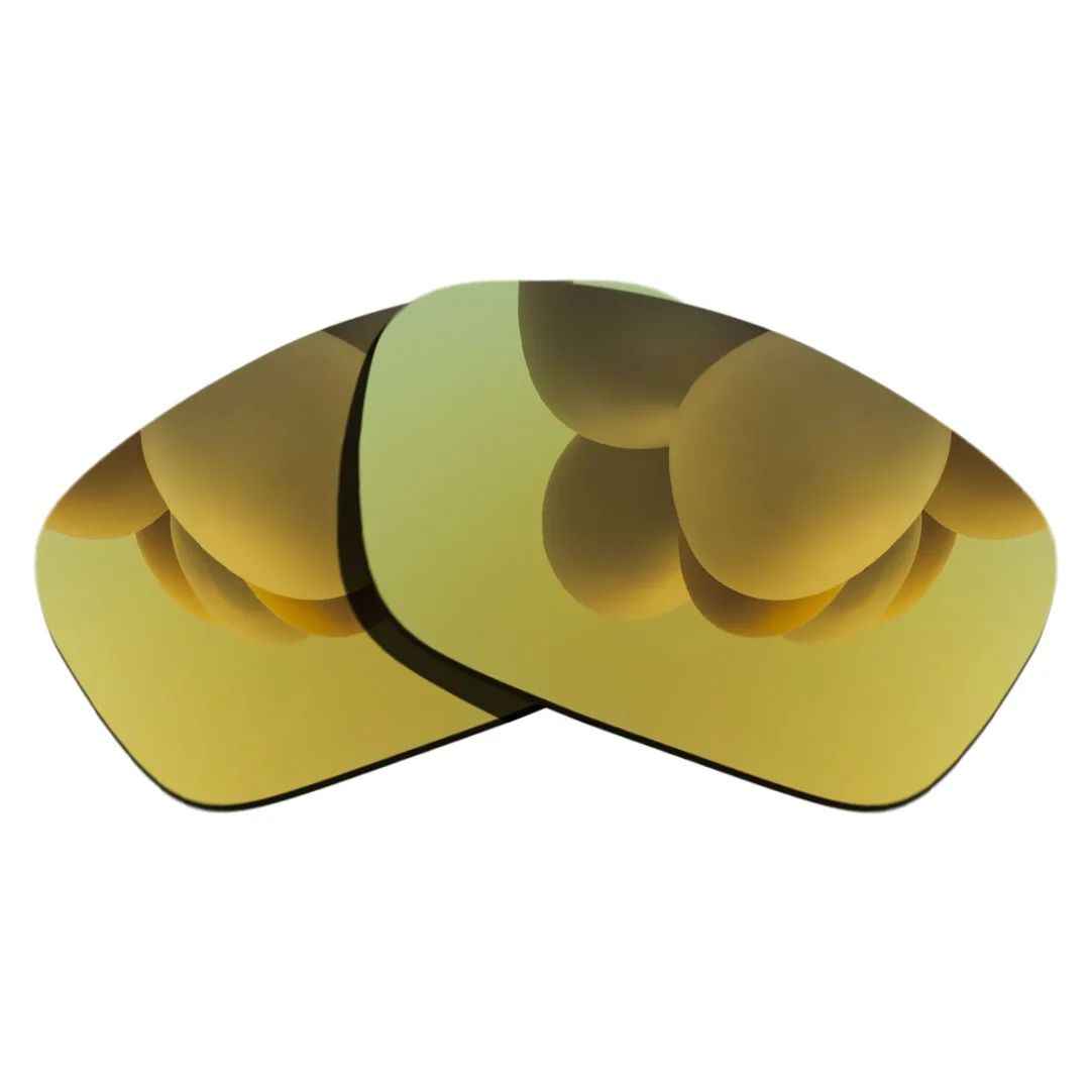 

24K Золотые Зеркальные поляризованные Сменные линзы для солнечных очков с топливной батареей оправа 100% UVA & UVB