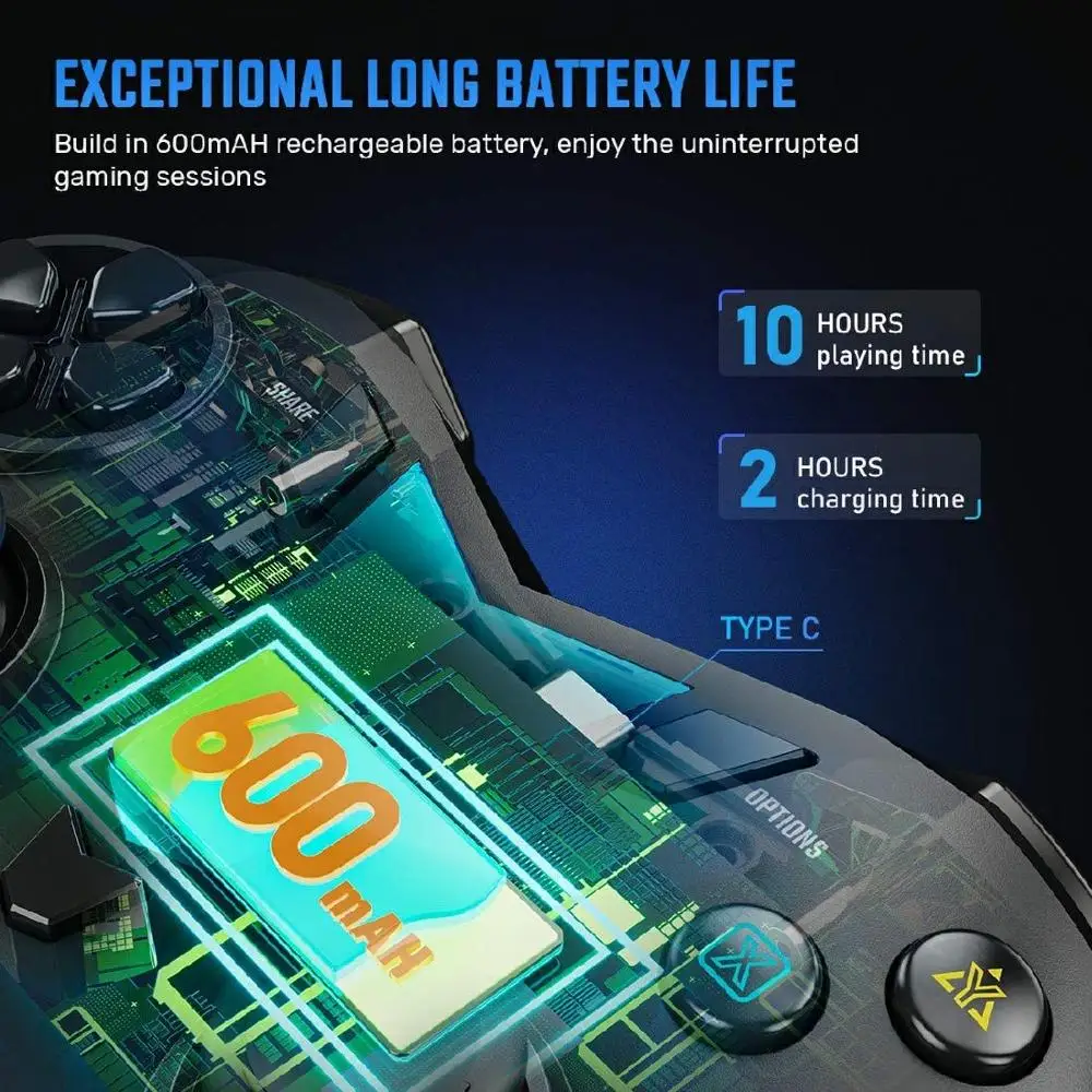 Беспроводной Bluetooth контроллер iFYOO для консоли iOS 13 4/iPhone/Android/PC Steam/PS4 Call of Duty Apple Arcade