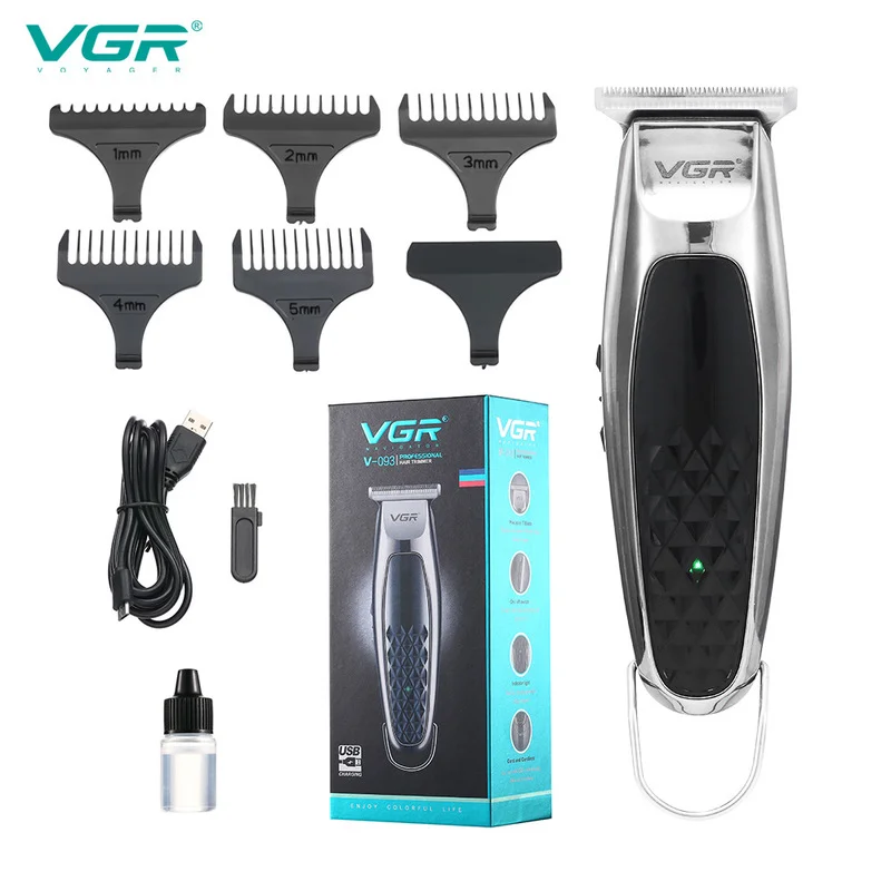 

VGR Men's Professional Electric Cordless Hair Clipper Mini Hair Trimmer Machine for Children Carving Razors USB Rechargeable