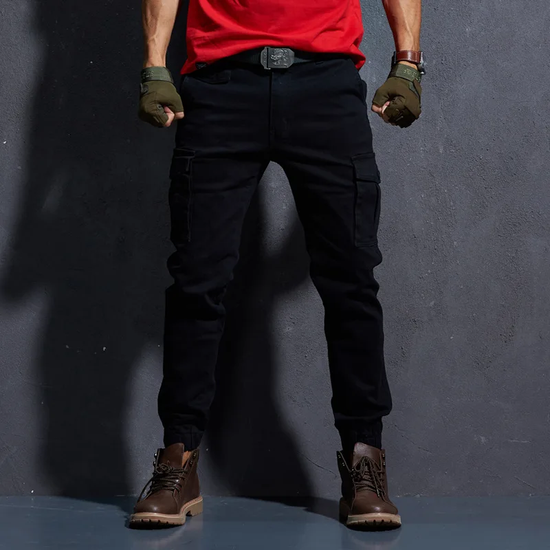 Мужские спортивные штаны AKSR повседневные брюки карго в стиле милитари