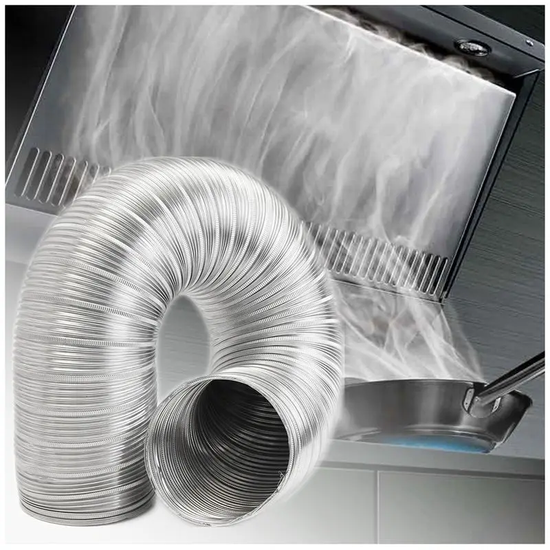 1m Aluminum foil Bathroom Kitchen Extractor Fan & Cooker Hood Flexible Ducting Pipe 125Mm | Бытовая техника