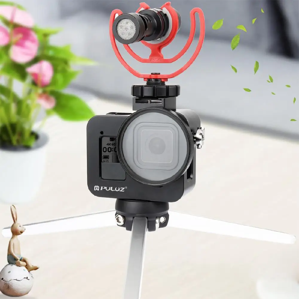 УФ объектив BEESCLOVER для GoPro HERO8 Черная защитная клетка камеры корпус из