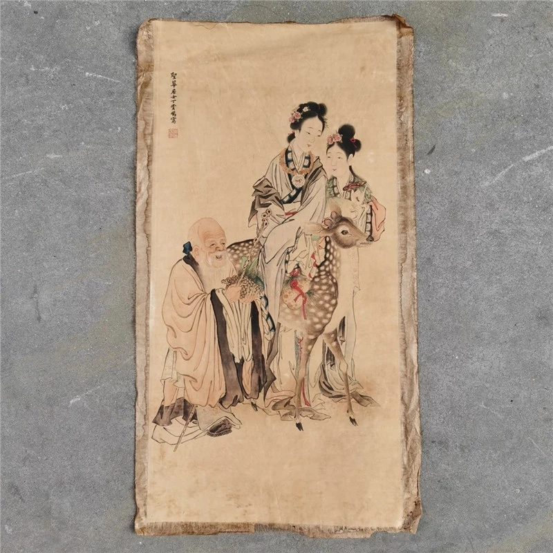 

Китайская старинная прокрутка, рисовая бумага Yunpeng для рисования фигурок