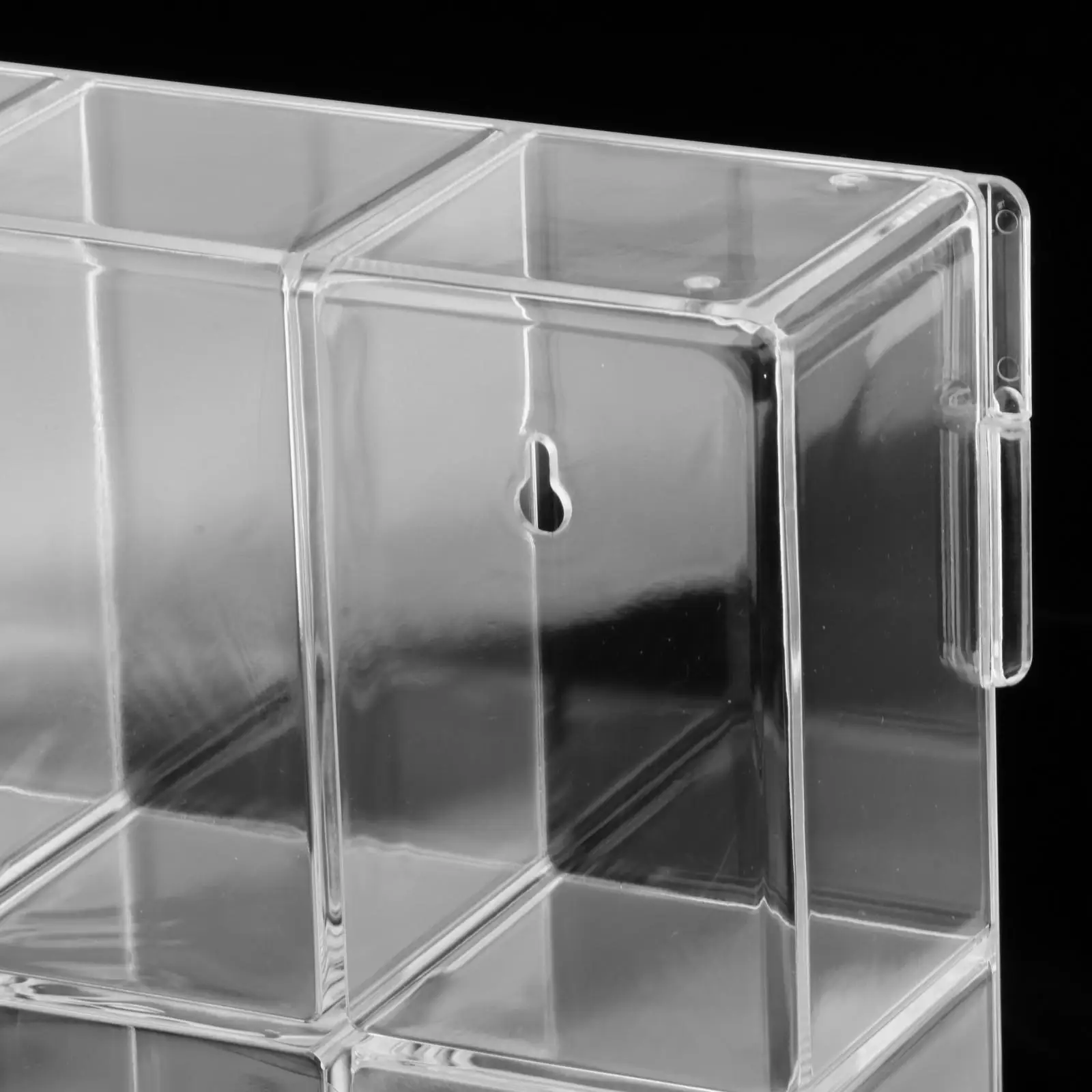 

Wall Mounted Mini Figures Display Case Stand Holder Box Clear Dustproof