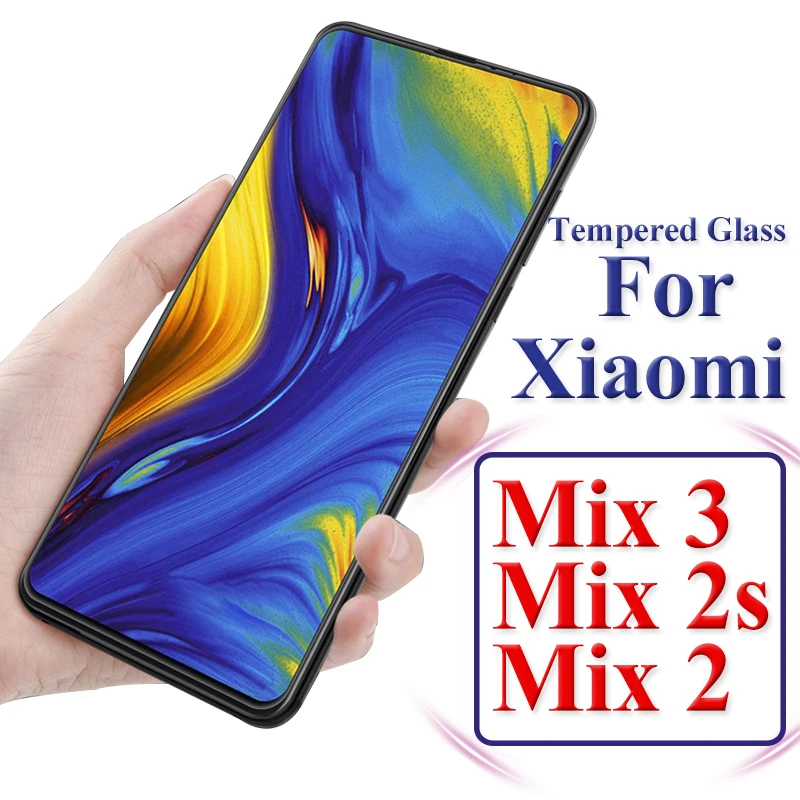 

Полное покрытие закаленное стекло мобильный телефон Защита экрана для Xiaomi Mi Mix3 Pro Защитная жесткая пленка для Mix2 Mix2s защита