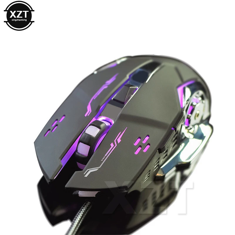 Игровая мышь, регулируемая компьютерная светодиодный ческая светодиодная игровая мышь USB стандартная мышь LOL для профессиональных геймеров