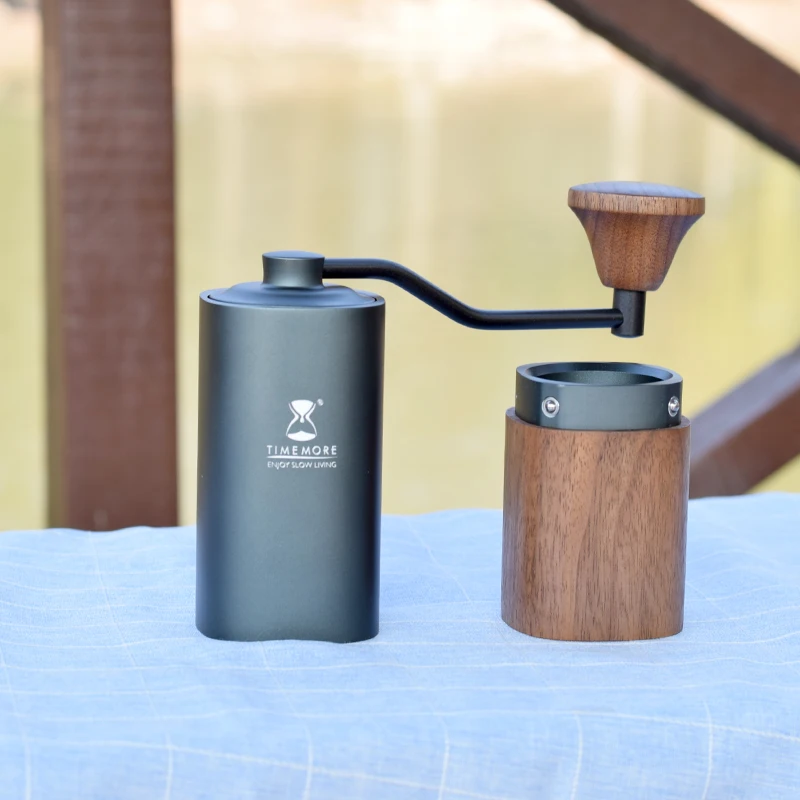 Ручная кофемолка Timemore портативный конический измельчитель для кофе каштанового