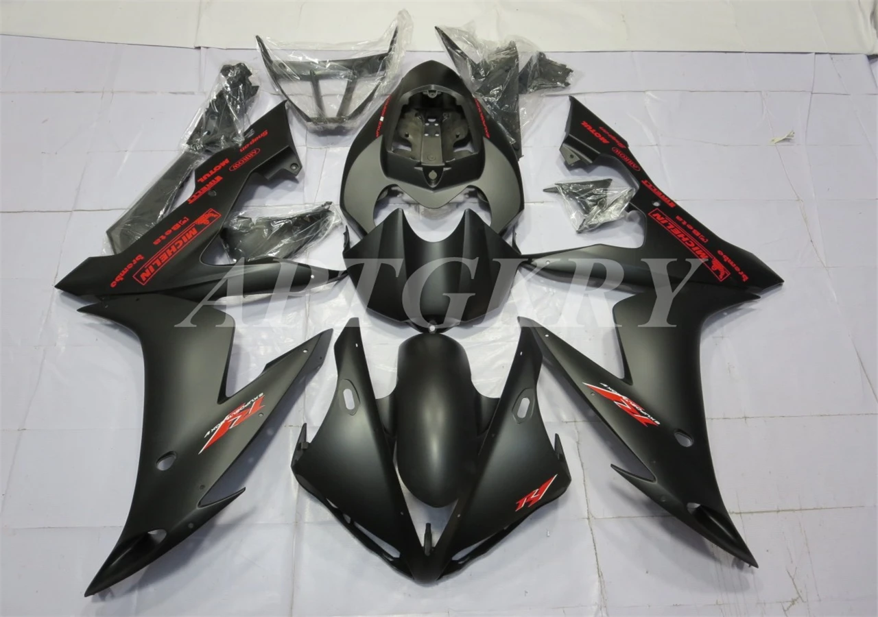 

New ABS Plastic Shell Motorcycle Fairing kit Fit For YAMAHA YZF R1 2004 2005 2006 YZF-R1 YZF 1000R Black Matte And Red