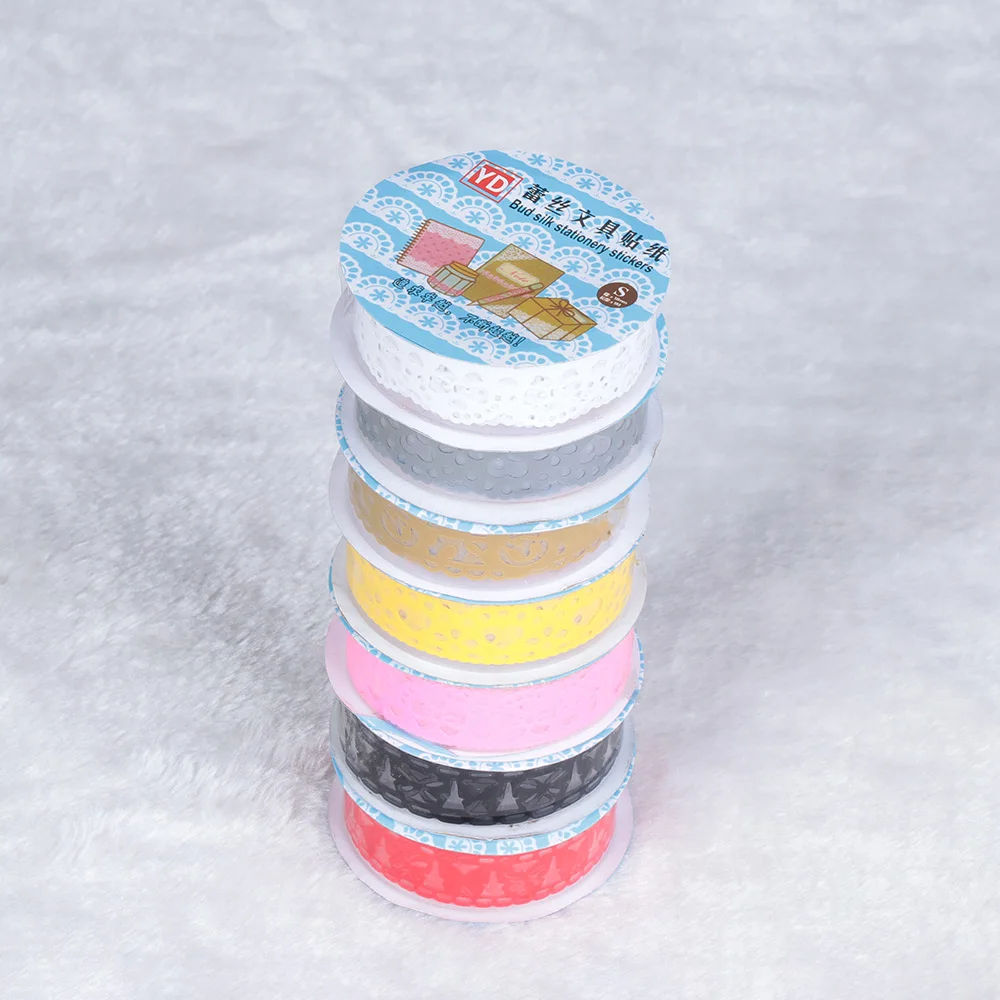 1 рулон Красочные цветы маскирующая самоклеящаяся лента украшение для альбома