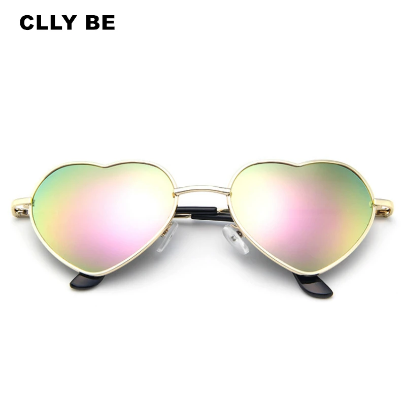 Модные солнцезащитные очки в форме сердца для женщин роскошные уникальные