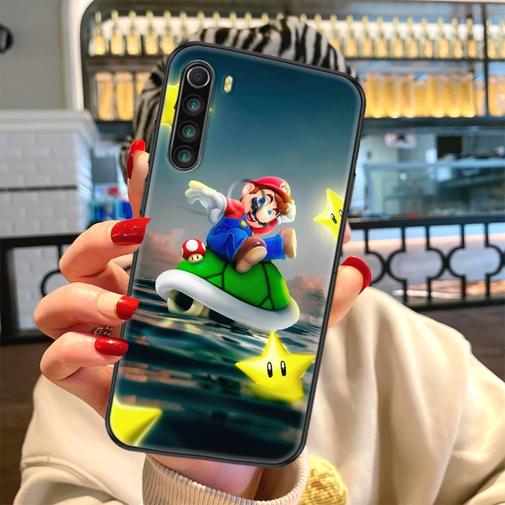 

marioes Super Bros Phone case For Xiaomi Redmi Note 7 7A 8 8T 9 9A 9S 10 K30 Pro Ultra black painting waterproof art back 3D