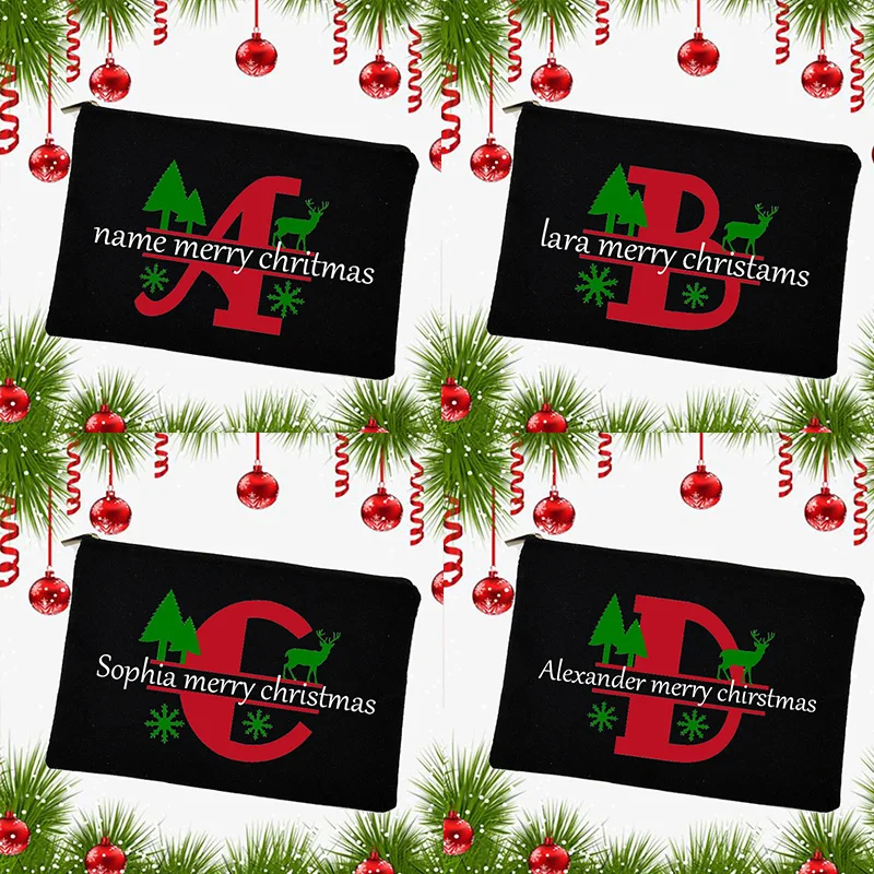 

Индивидуальные сумки для макияжа с именем на заказ, дорожный женский косметический чехол, Женский органайзер для туалетных принадлежносте...