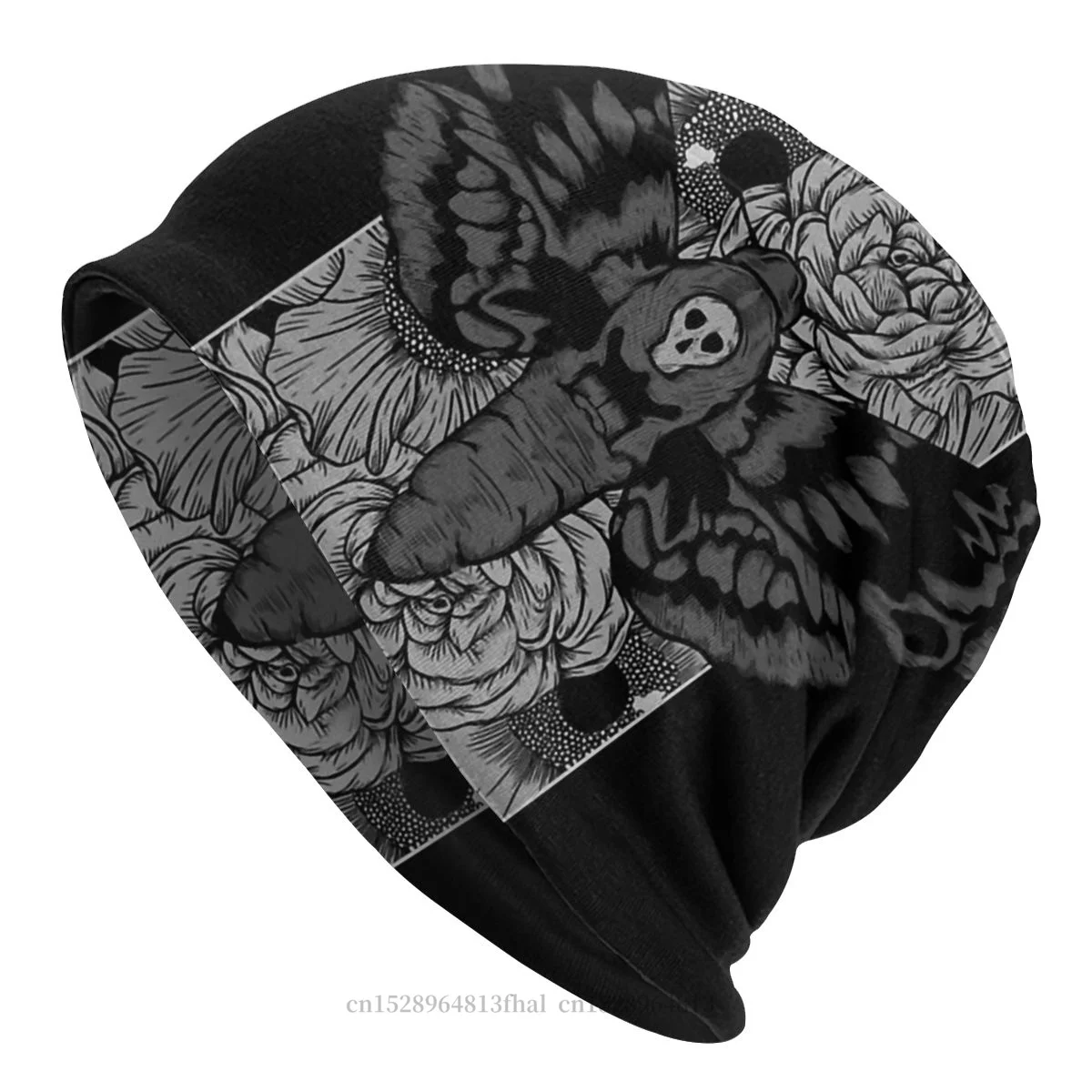 

Bonnet Hats Geek Men Women's Skullies Beanies Hat Death Moth Winter Warm Cap Street Caps
