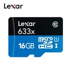 Карта памяти Lexar Micro SD, высокоскоростная карта памяти до 95 мс, 64 ГБ, Class10 633x, TF, 128 ГБ, 16 ГБ, 32 ГБ