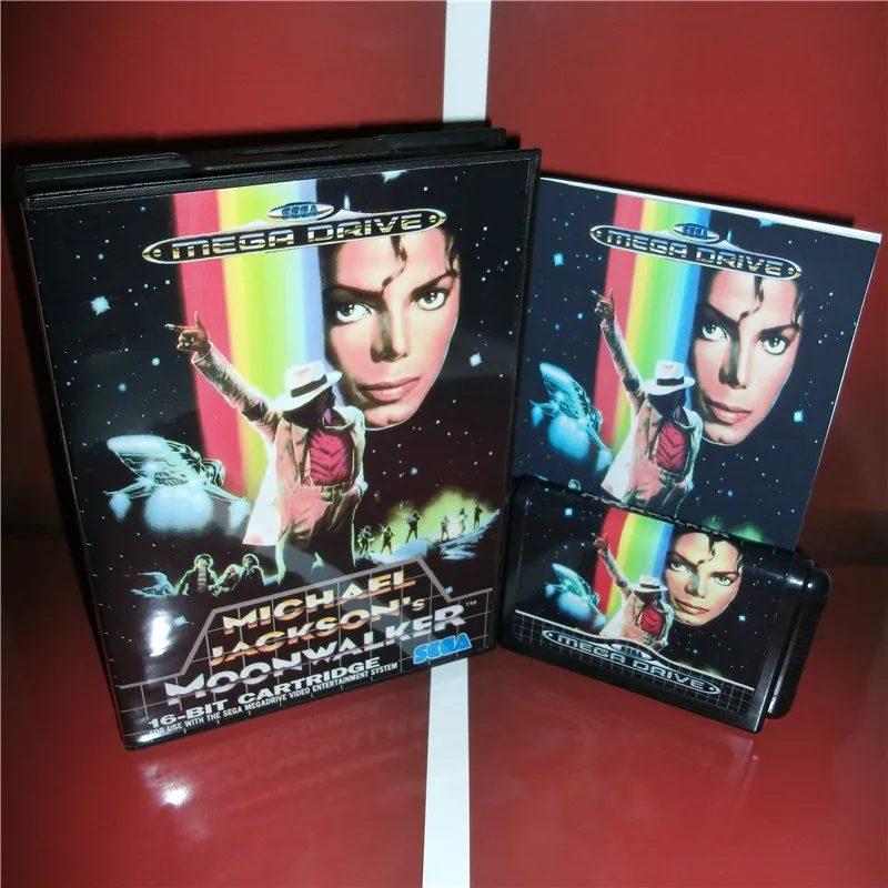 Игровая приставка с коробкой и руководством Майкла Джексона Moonwalker 16 бит|Запасные