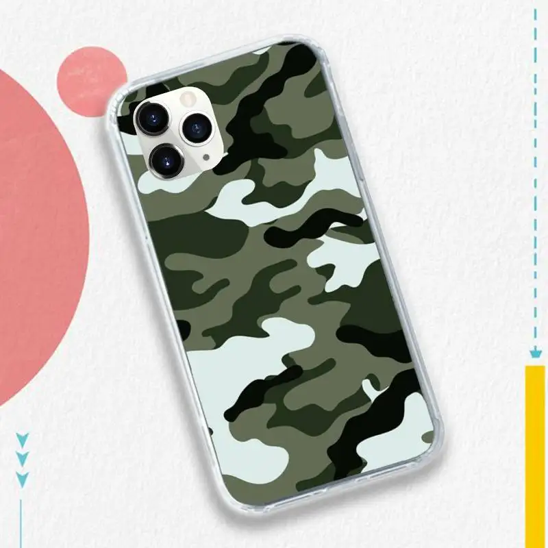 

Army Camo Camouflage Phone Case for iPhone 11 12 pro XS MAX 8 7 6 6S Plus X 5S SE 2020 XR