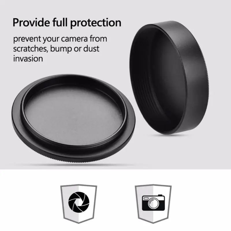 Aluminum Alloy Metal Camera Body Front Cap Rear Lens Cover for M39 Screw Mount Camera Lens Accessories