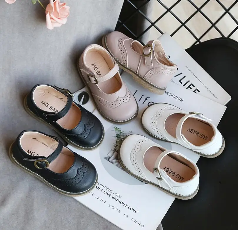 Новинка 2020 Весенняя кожаная обувь для мальчиков и девочек повседневная сандалии