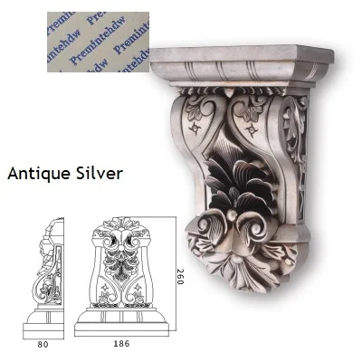 Европейская пластиковая стальная композитная рельефная корбель Corbels архитектурная мебель Украшение Золото Серебро антикварная ручная роспись - Цвет: 7