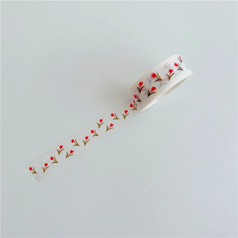 Sandro молочный узор из клетчатой ткани любовь тюльпан тетрадь Материал лента