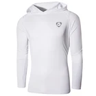 Мужская Уличная футболка Jeansian UPF 50 +, с защитой от ультрафиолета, с длинным рукавом, Пляжная летняя, LA271 White2