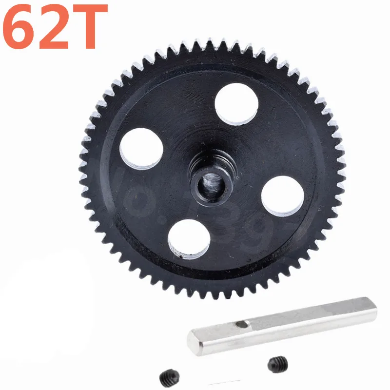 RC Cars 0015 Black Metal Spur Diff главный шестерни центральный редукционный механизм 62T