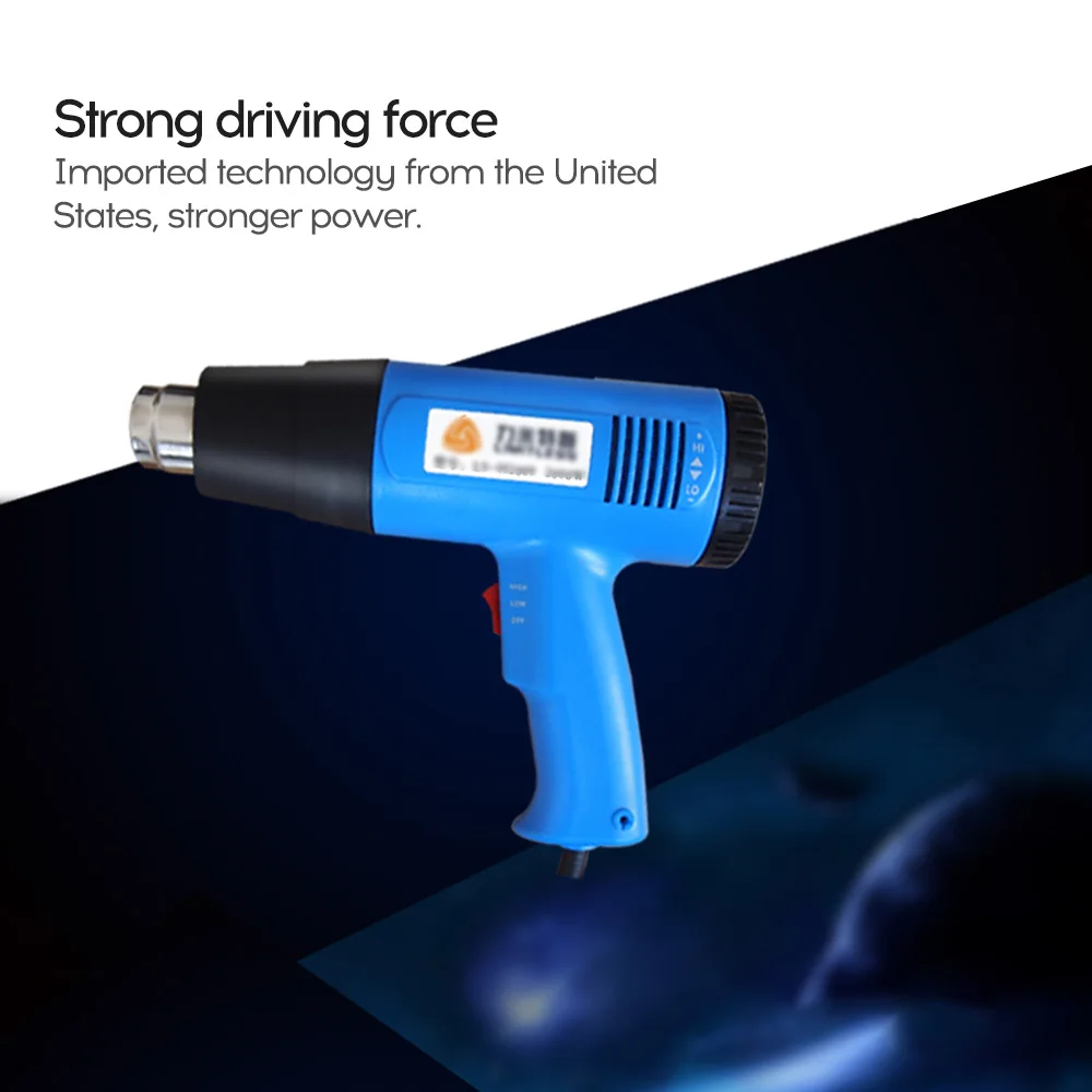 110 в 2000 Вт Тепловая пушка горячего воздуха пистолет для припоя фен волос с